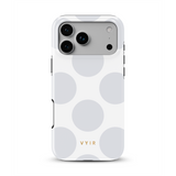 Large Polka Dots, Cloud Gray - Tough Kryt na mobil
