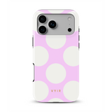 Large Polka Dots, vanilkově růžový - Tough Kryt na mobil
