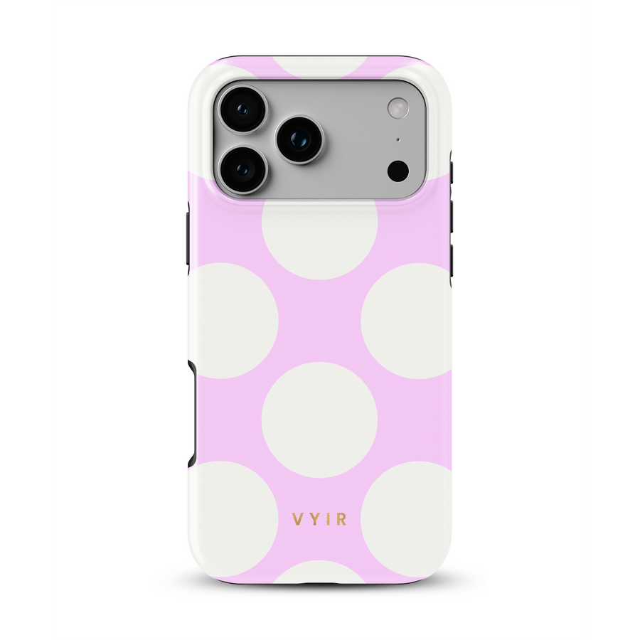 Large Polka Dots, vanilkově růžový - Tough Kryt na mobil