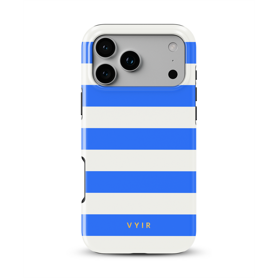 Horizontal Stripes, Riviera Blue - Tough Kryt na mobil