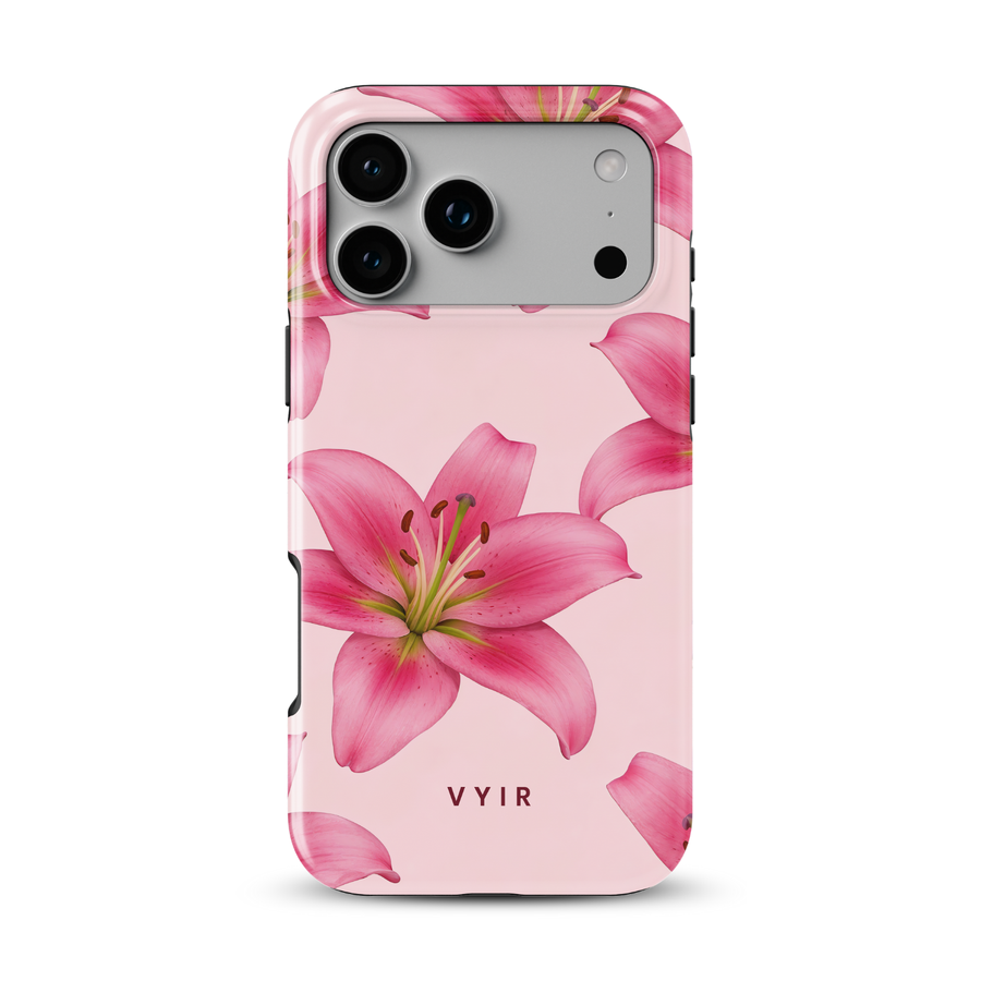 Pink Lily Bloom - Tough MagSafe iPhone Kryt
