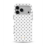 Tiny Polka Dots, Black and White - Tough Kryt na mobil MagSafe iPhone