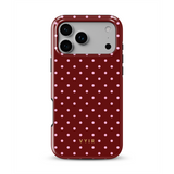 Tiny Polka Dots, Vínová - Tough MagSafe Kryt na iPhone