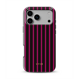 Vertical Stripes, Wine Red - Tough MagSafe Kryt na iPhone