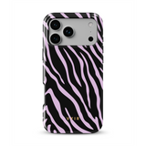 Zebra Luxe, Světle fialová - Tough MagSafe iPhone Kryt