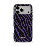 Zebra Luxe, Fialová - Tough MagSafe iPhone Kryt