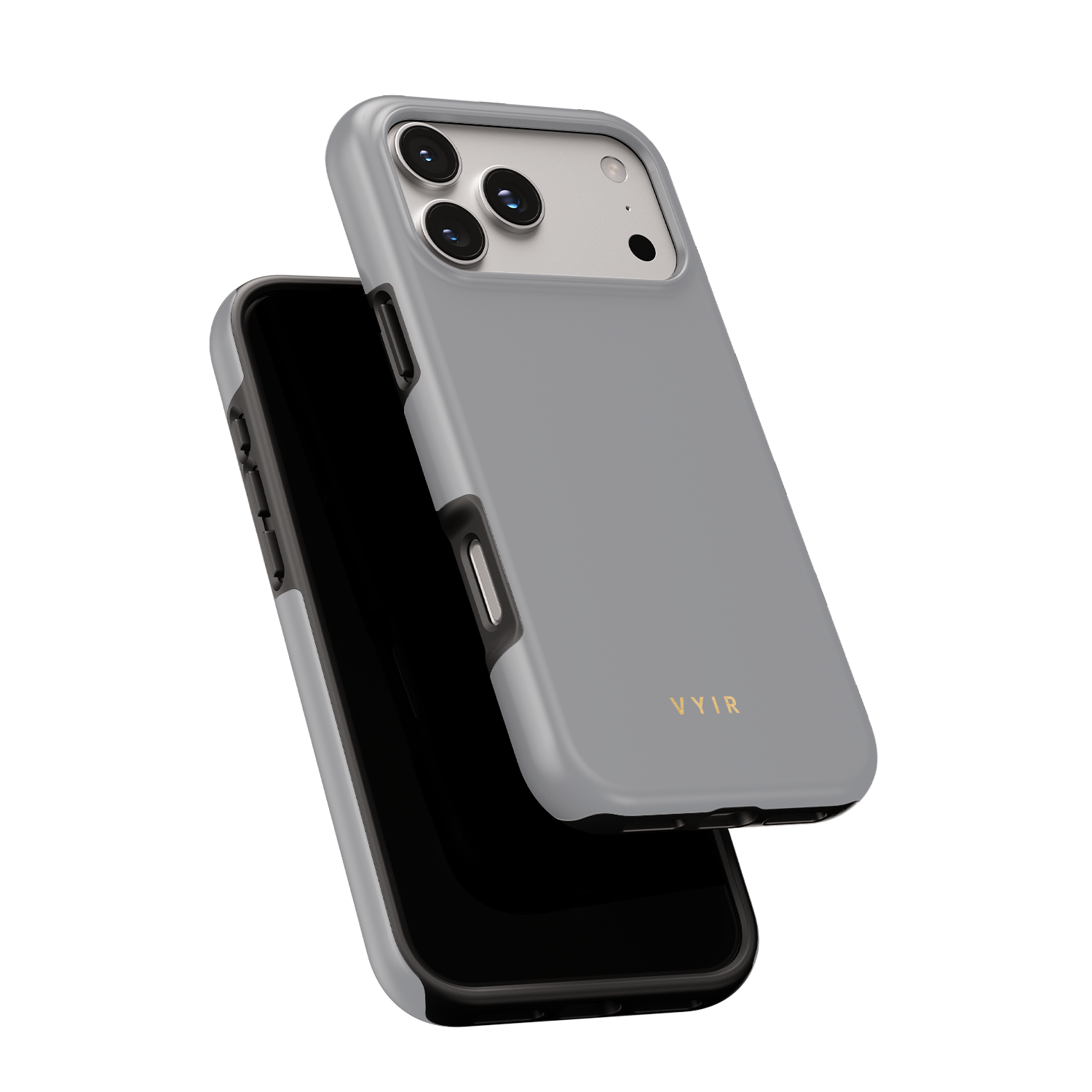 VYIR Signature Solid Colors, Grey - Shockproof Phone Case - VYIR