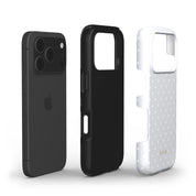 Tiny Polka Dots, Pearl White - Shockproof Phone Case - VYIR