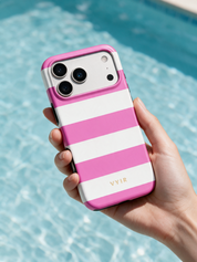 Horizontal Stripes, Fashion Pink - Tough Kryt na mobil