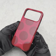 Large Polka Dots, Crimson Red - Tough Kryt na mobil