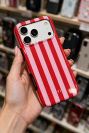 Vertical Stripes, Red Blush - Tough Kryt na mobil